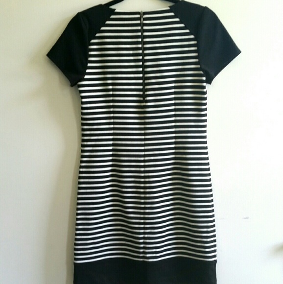 Laundry by Shelli Segal Black and White Striped - Picture 2 of 8